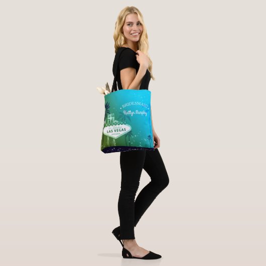 Chique Las Vegas Bruiloft Bruidsmeisje Gift Tote Bag (Op model)