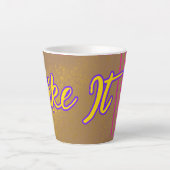 Chique Latte Mok Unieke Design op Zazzle (Voorkant)