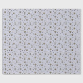 Chique Lavendel Buzzing Royal Queen Bee & Gold Cro Cadeaupapier (Vlak)