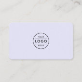 Chique Lavendel Dubbele QR-code Multi Sociale Medi Visitekaartje (Achterkant)