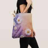 Chique Lavendel en Daisy Carryall Tote Bag (Dichtbij)