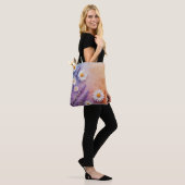 Chique Lavendel en Daisy Carryall Tote Bag (Op model)