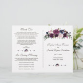 Chique lavendel marineblauw bloem bloesem programm (Staand voorkant)