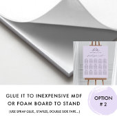 Chique Lavendel Monogram Bruiloft Zitplaatjes Teke Poster