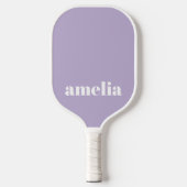 Chique Lavendel Paarse Monogram Pickleball Paddle (Voorkant)