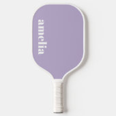 Chique Lavendel Paarse Monogram Pickleball Paddle (Voorkant)