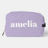 Chique Lavendel Paarse Monogram Toilettasje (Achterkant)