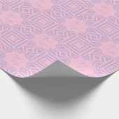 Chique Lavendel Roze Streep Custom Business Logo Cadeaupapier (Hoek)