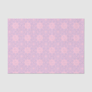 Chique Lavendel Roze Streep Custom Business Logo Tissuepapier