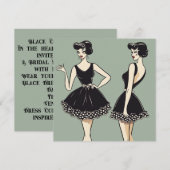 Chique LBD-Kaart: moeiteloze elegantie Kaart (Voorkant / Achterkant)