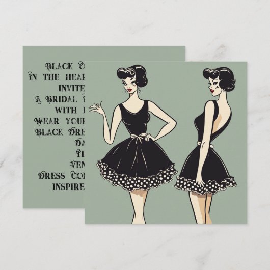 Chique LBD-Kaart: moeiteloze elegantie Kaart (Voorkant / Achterkant)