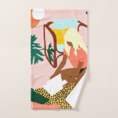 Chique leeshoek bad handdoek (Handdoek)