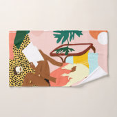 Chique leeshoek bad handdoek (Handdoek)