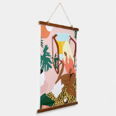 Chique leeshoek hangend wandkleed (Gebogen)