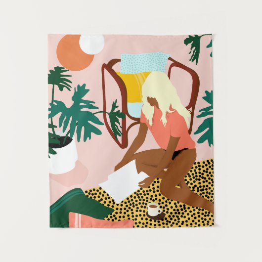 Chique leeshoek wandkleed (Voorkant)