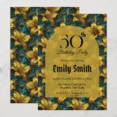 Chique Lelie Esthetische Eerste Verjaardag Kaart (Voorkant / Achterkant)