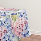 Chique lente kleuren hydrangea's tafelkleed (Voorbeeld)