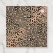 Chique Leopard Roos Fabulous 40th Birthday Custom Bedankjes Labels (Achterkant)