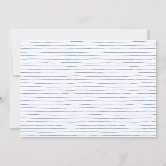 Chique licht blauw Waterverf bloemenkoppels douche Kaart (Achterkant)