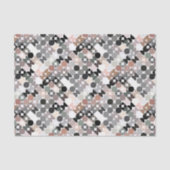 Chique licht mauve taupe beige grijze cirkels patr tissuepapier (Voorkant)