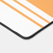 Chique licht Sinaasappel wit onderste rand racestr Bureaumat (Hoek)