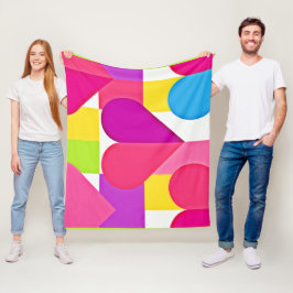 Chique Liefde Elegantie: Romantisch Geluk Fleece Deken