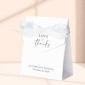 Chique liefde en Bedankt bruiloft Bedankdoosjes