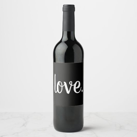 chique LIEFDE. script Wijn Etiket (Voorkant)