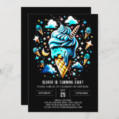 Chique lieve jongens jongen ijs verjaardag kaart (Voorkant / Achterkant)