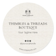 Chique Linnen Zakelijk Logo Naam Marketing