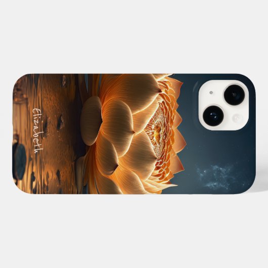 Chique Lotus Bloem Case-Mate iPhone Case (Achterkant (horizontaal))