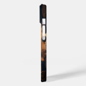 Chique Lotus Bloem Donker Case-Mate iPhone Case (Achterkant / Links)