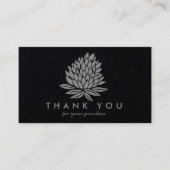 Chique Lotus Flowers Luxe Soft Grey Bestellen Beda Visitekaartje (Voorkant)