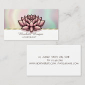 Chique Lotus Kleurrijk Visitekaartje (Voorkant / Achterkant)