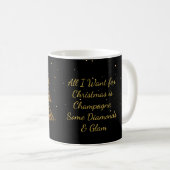 Chique Luipaard Boom Kerstmug Koffiemok (Voorkant rechts)