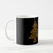 Chique Luipaard Boom Kerstmug Koffiemok (Links)