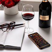 Chique luipaard-print monogram Case-Mate iPhone case