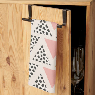 Chique Luipaard & Roze Driehoek Patroon Theedoek