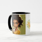 Chique "Luister" Mok met Bold Coffee Quote (Voorkant links)