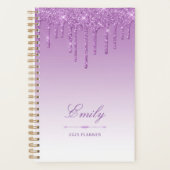 Chique luxe glittersuikers Purple Persoonlijke 202 Planner (Voorkant)