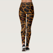 Chique Luxe Luipaardprint met Monogram Leggings (Achterkant)
