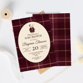 Chique Luxe Teddybeer Baby Shower Kaart