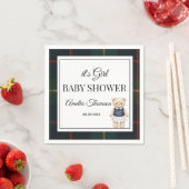 chique luxe teddybeer babyshower  servet (Insitu)