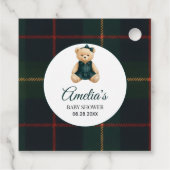 Chique Luxe Teddyshower Baby Bedankjes Labels (Achterkant)