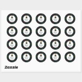 Chique Luxe Teddyshower Babyborrel Ronde Sticker (Vel)