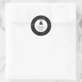 Chique Luxe Teddyshower Babyborrel Ronde Sticker (Tas)