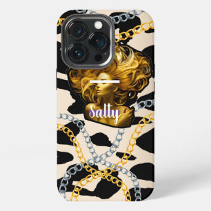 Chique Luxe Wilde Zoute Meisje Verjaardagscadeau m iPhone 13 Pro Hoesje