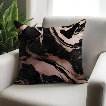 Chique luxe zwart roos goud marmer patroon
