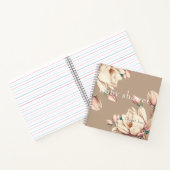 Chique magnolia bloemenmassageboek notitieboek (Binnen)