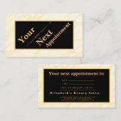 Chique make-up artiest haar salon afspraakkaart visitekaartje (Voorkant / Achterkant)